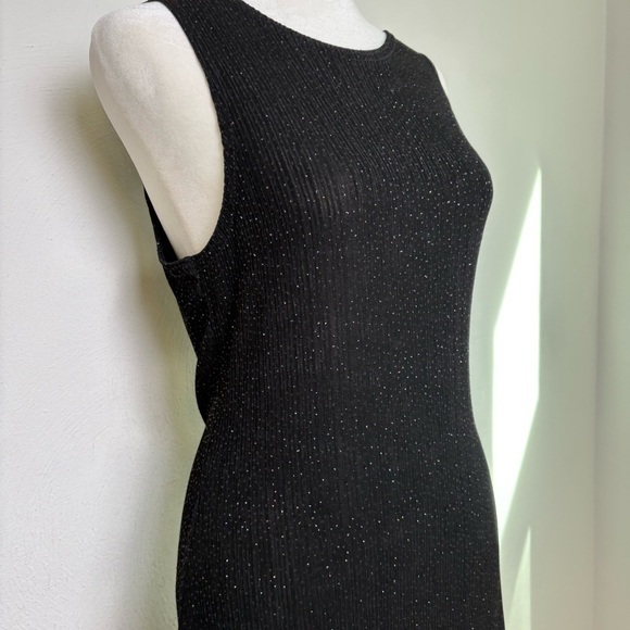 JUMP Vintage 90s Y2K USA Sparkly Stretchy Sleeveless Dress Whimsigoth Grunge S/M - Picture 10 of 13